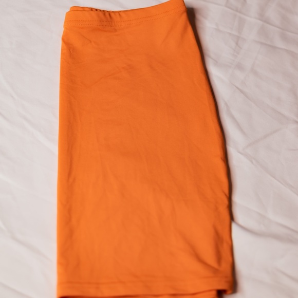Orange Mini Skirt - M - Picture 2 of 2